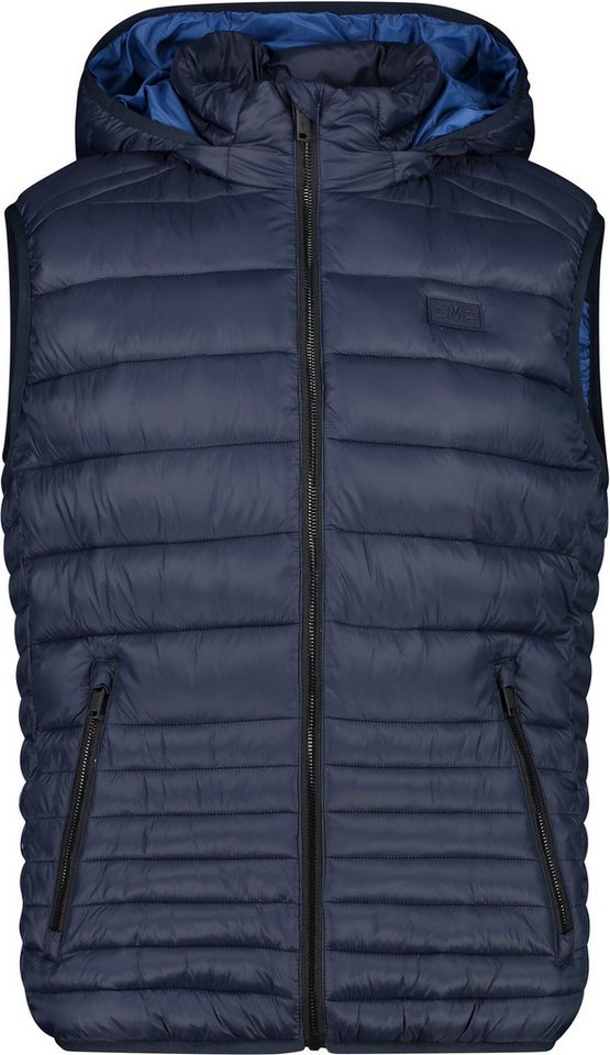 CMP Funktionsweste MAN VEST SNAPS HOOD BLACK BLUE von CMP