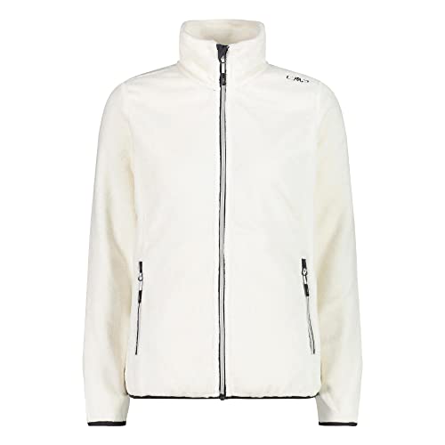 CMP Damen Giacca in Pile da donna-38P1536 Fleecejacke, B.Gesso-Antracite, 46 von CMP