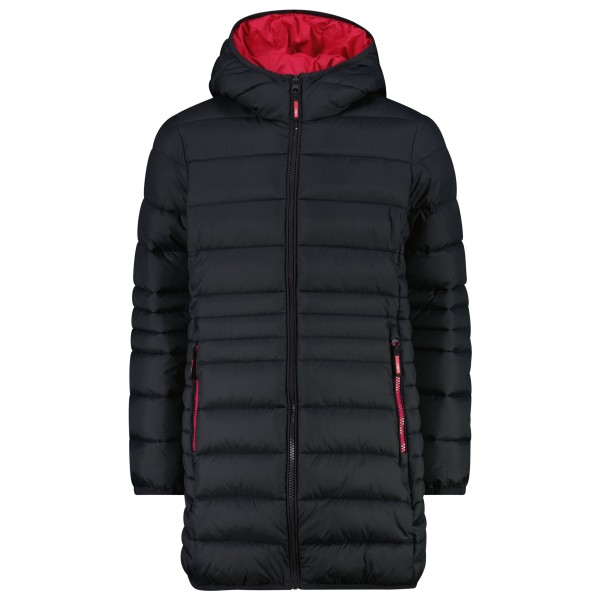 CMP - Girl's Down Coat Fix Hood Taffeta - Mantel Gr 140 schwarz von CMP