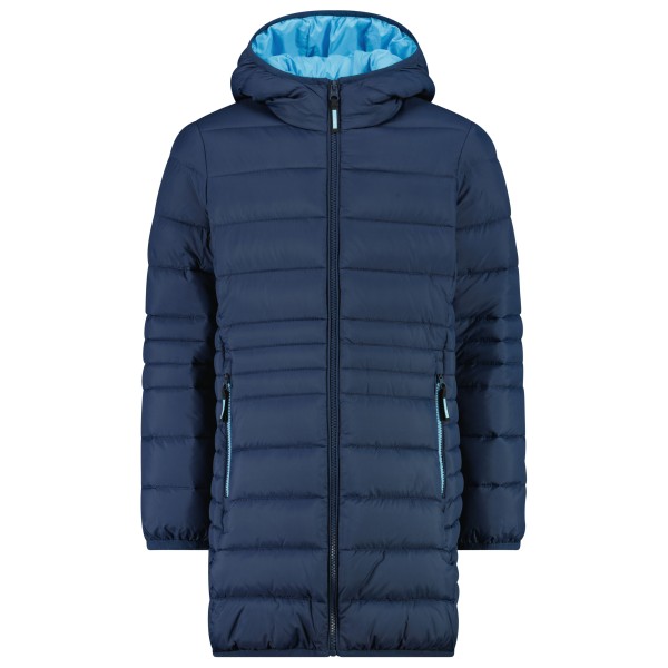 CMP - Girl's Down Coat Fix Hood Taffeta - Mantel Gr 176 blau von CMP