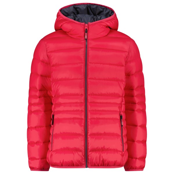 CMP - Girl's Down Jacket Fix Hood Taffeta - Kunstfaserjacke Gr 128 rot von CMP