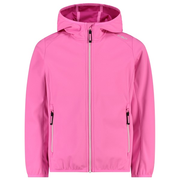 CMP - Girl's Jacket Fix Hood Light Softshell - Softshelljacke Gr 128 rosa von CMP