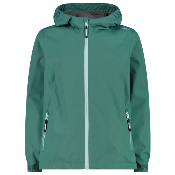 CMP - Girl's Jacket Fix Hood Printed - Regenjacke Gr 164 türkis von CMP