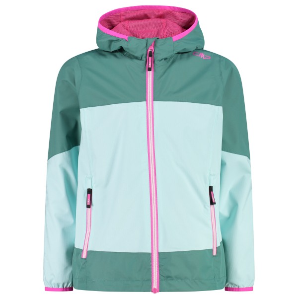 CMP - Girl's Jacket Fix Hood Ripstop - Regenjacke Gr 128 türkis von CMP
