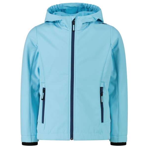 CMP - Girl's Jacket Fix Hood Softshell - Softshelljacke Gr 164 blau von CMP