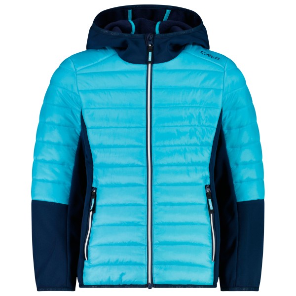 CMP - Girl's Jacket Hybrid Fix Hood - Hybridjacke Gr 152 blau von CMP