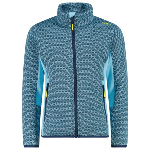 CMP - Girl's Jacket Jacquard Knitted 35H1595 - Fleecejacke Gr 98 blau/türkis von CMP