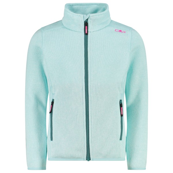 CMP - Girl's Jacket Jacquard Knitted - Fleecejacke Gr 92 grau von CMP