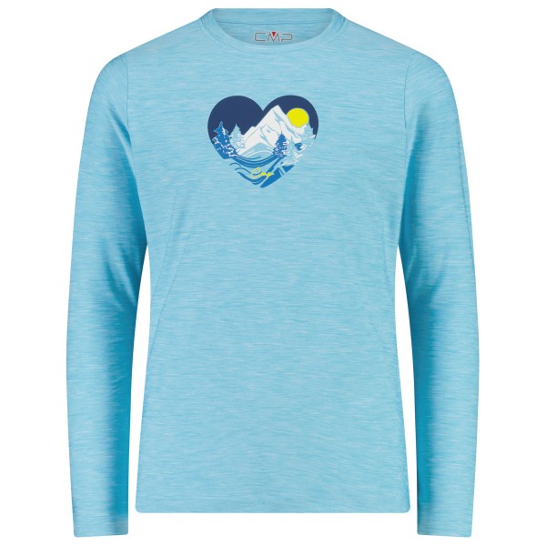 CMP - Girl's Jersey T-Shirt - Longsleeve Gr 152 blau von CMP
