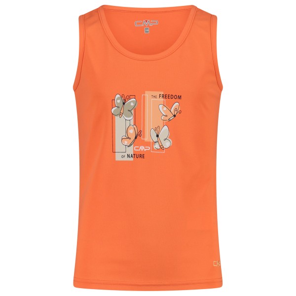CMP - Girl's Piquet Top - Top Gr 140 orange von CMP