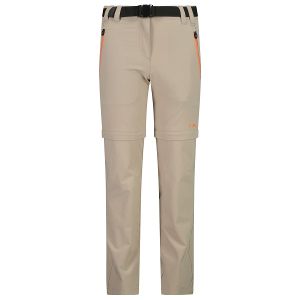 CMP - Girl's Stretch Zip Off Pant - Zip-Off-Hose Gr 176 beige von CMP