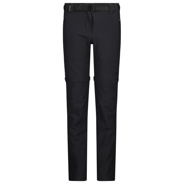 CMP - Girl's Stretch Zip Off Pant - Zip-Off-Hose Gr 92 schwarz von CMP
