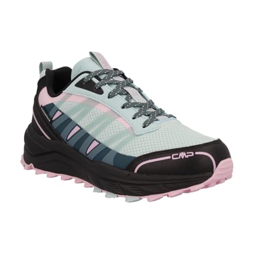 CMP HELNAIT Damen Wasserdichte Schnelle Wanderschuhe - Leichter Trail Runner mit ClimaProtect & FullOn Grip Außensohle.Designed in Italy, Jaderosa, 37.5 EU von CMP