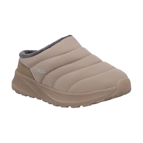 CMP HERTYS Hausschuhe Damen Indoor Outdoor - Warm Cushioned Slip-On mit EVA Sohle für Zuhause & Schnelle Besorgungen Designed in Italy, sabbia, 39.5 EU von CMP