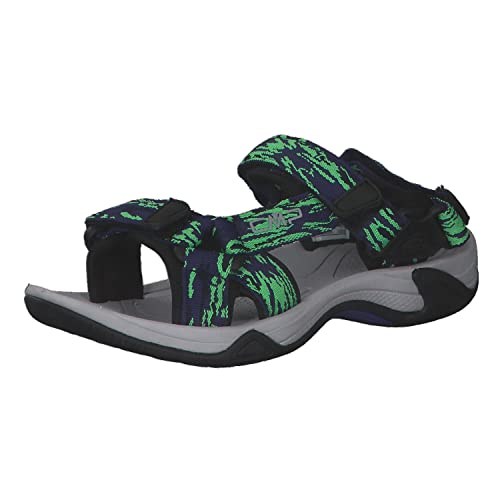 CMP Kids Hamal Hiking Sandal Sportsandale, B.Blue-Verde Fluo, 33 EU von CMP