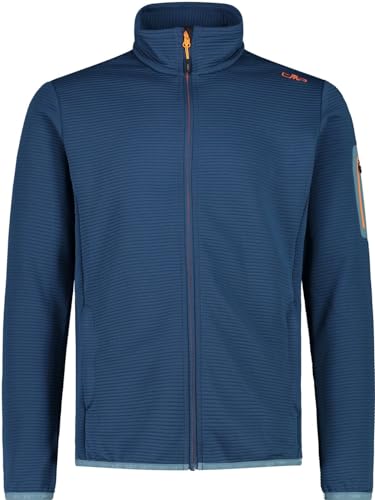 CMP Herren 33E6557 Unlimitech Fleece mit durchgehendem Reißverschluss, bluesteel, 58 von CMP