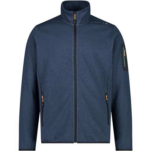 CMP Herren 34H6397 Herren Knit-Tech-Fleece, bluesteel-Nero, 54 von CMP