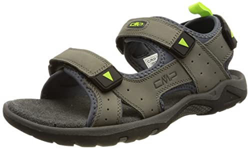 CMP Herren ALMAAK Hiking Sandal Sportsandale, TITANIO-Verde Fluo, 41 EU von CMP