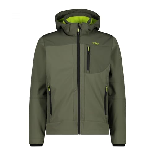 CMP - Herrenjacke mit Kapuze und Reißverschluss, Khaki-Ölgrün, 56 von CMP