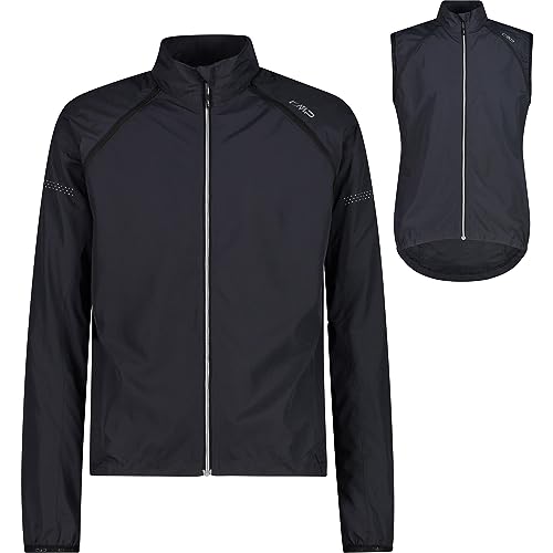 CMP Herren Fahrradjacke JACKET WITH DETACHABLE SLEEVES antracite 52 von CMP