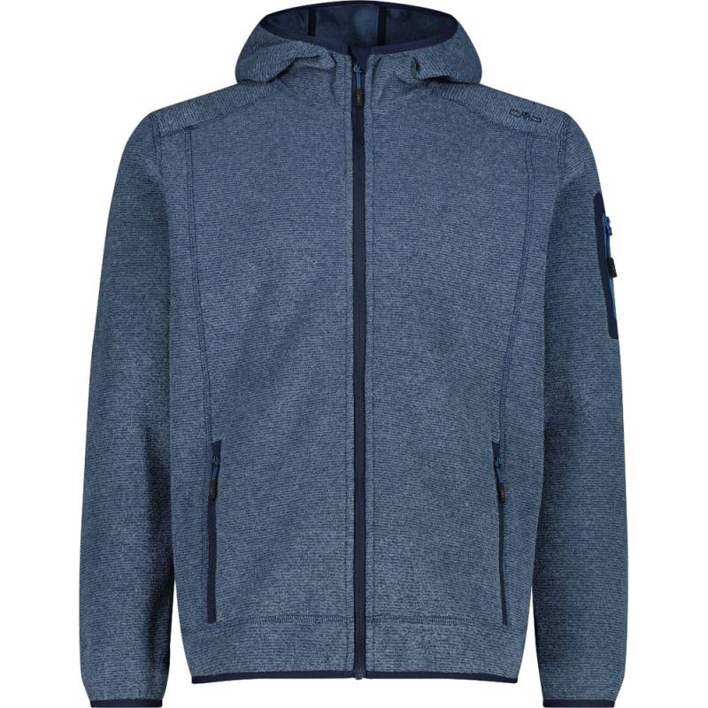 CMP Herren Fix Hood Fleecejacke bluestone bblue 54 von CMP
