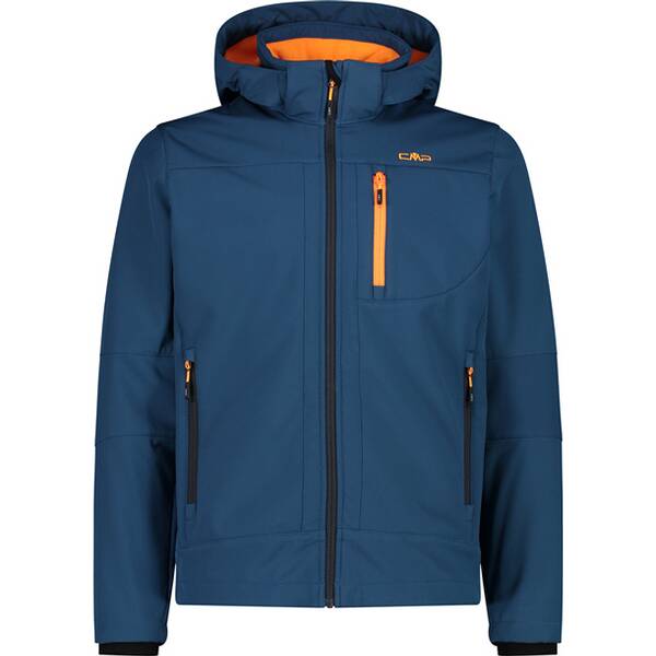 CMP Herren Funktionsjacke Herren Softshelljacke mit Kapuze Men Softshell Jacket Zip Hood von CMP