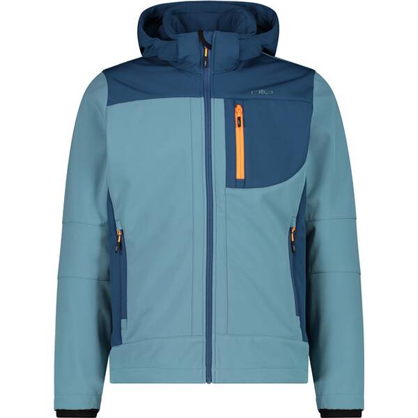 CMP Herren Funktionsjacke Herren Softshelljacke mit Kapuze Men Softshell Jacket Zip Hood von CMP
