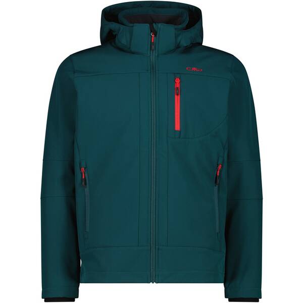 CMP Herren Funktionsjacke Herren Softshelljacke mit Kapuze Men Softshell Jacket Zip Hood von CMP