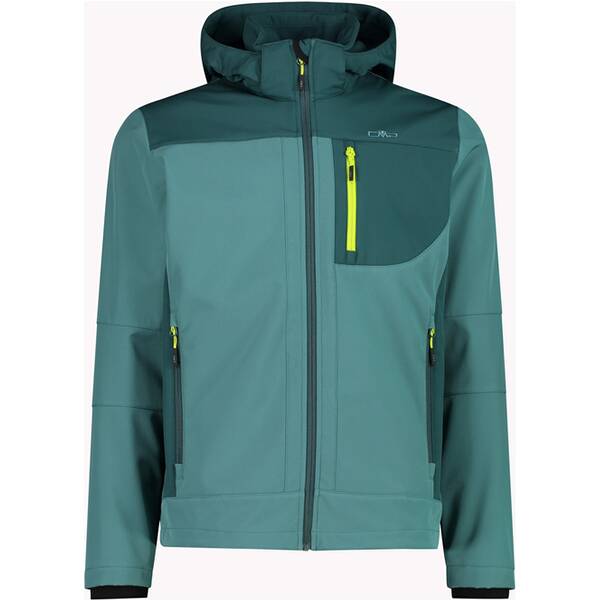 CMP Herren Funktionsjacke Herren Softshelljacke mit Kapuze Men Softshell Jacket Zip Hood von CMP
