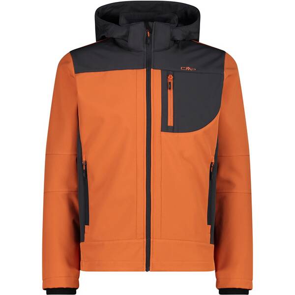 CMP Herren Funktionsjacke Herren Softshelljacke mit Kapuze Men Softshell Jacket Zip Hood von CMP