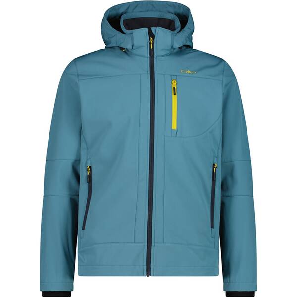 CMP Herren Funktionsjacke Herren Softshelljacke mit Kapuze Men Softshell Jacket Zip Hood von CMP