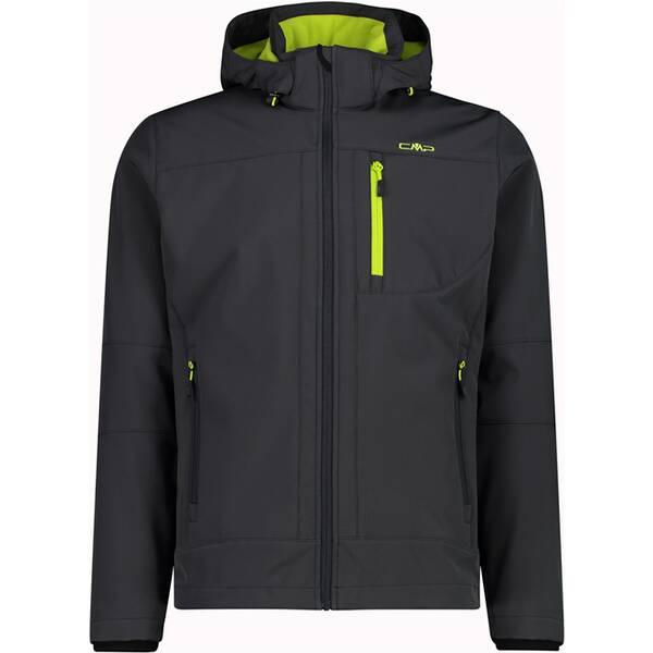 CMP Herren Funktionsjacke Herren Softshelljacke mit Kapuze Men Softshell Jacket Zip Hood von CMP