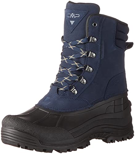 CMP Herren Kinos Snow Boots WP Walking Shoe, Black Blue, 47 EU von CMP