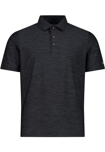 CMP Herren Melange Polo T-Shirt, Antracite Mel.-Flame, 58 von CMP