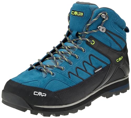 CMP Herren Moon Mid Trekking Shoes Wp Trekkingschuhe, Petrol, 43 EU von CMP