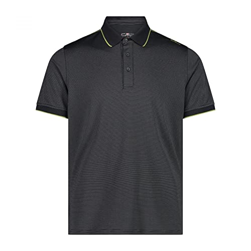 CMP Herren Polo T-Shirt, Antracite-Moss, 52 von CMP