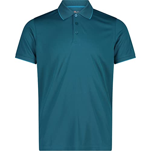 CMP Herren Polo T-Shirt, deeplake-Reef, 54 von CMP