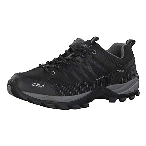 CMP Herren Rigel Low Shoe WP Trekking-Schuhe, Nero-Grey, 49 EU von CMP