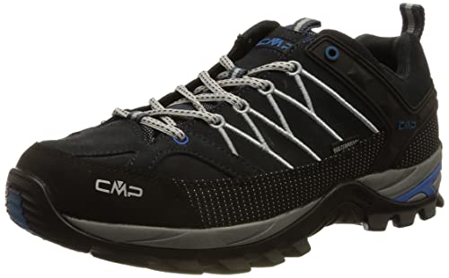 CMP Herren Rigel Low Trekking Shoes Wp Walking Shoe, B Blue Cemento, 45 EU von CMP