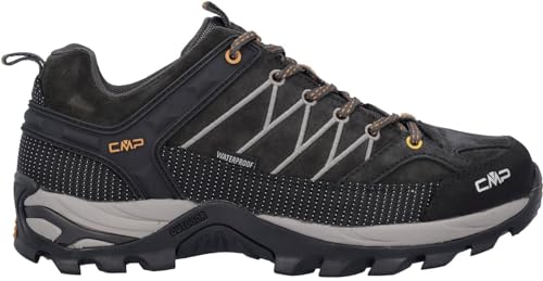 CMP Herren Rigel Low Trekking Shoes Wp Wanderschuhe, Schwarz Grau, 42 EU von CMP
