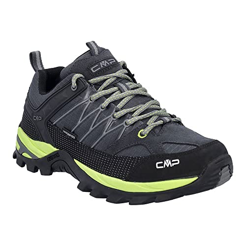 CMP Herren Rigel Low Shoes WP Trekking-Schuhe, Anthrazit-Limettengrün (Antracite-Limegreen), 41 EU von CMP