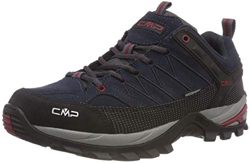 CMP Herren Rigel Low Shoes Wp Trekking-& Wanderhalbschuhe, Asphalt Syrah, 40 EU von CMP