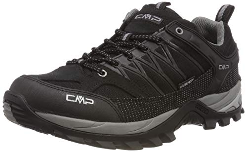 CMP Herren Rigel Low Shoe WP Trekking-& Wanderhalbschuhe, Nero Grey, 41 EU von CMP