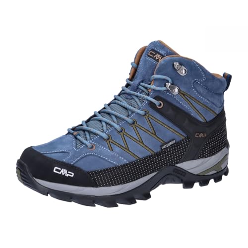 CMP Herren Rigel Mid Trekking Shoes Wp Walking Shoe, Bluestone Rubber, 41 EU von CMP