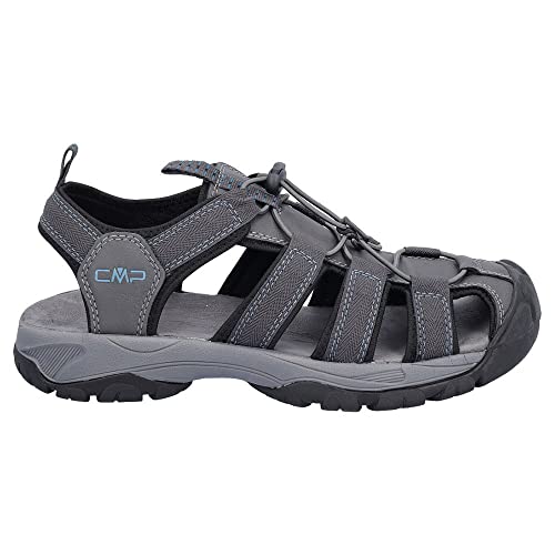 CMP Herren SAHIPH Hiking Sportliche Sandale, Grau-Dunkelblau (Titanio-Deep Lake), 42 EU von CMP