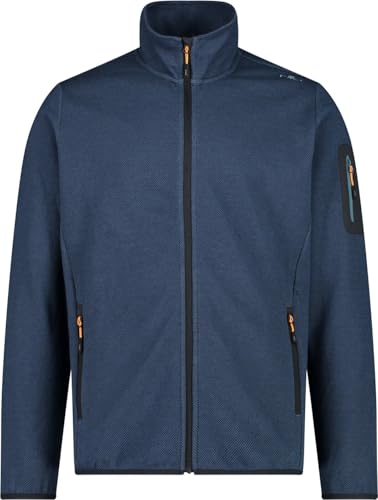 CMP Herren 34H6397 Herren Knit-Tech-Fleece, bluesteel-nero, 58 von CMP