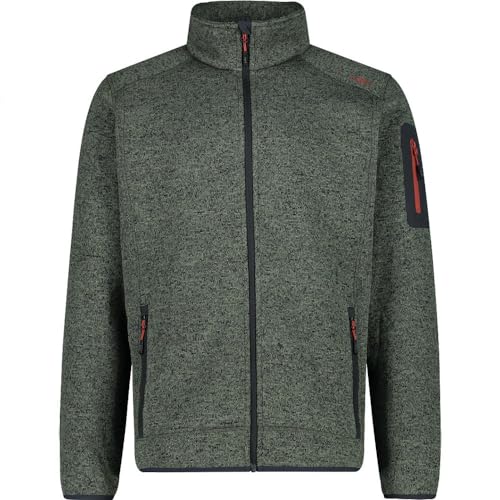 CMP Herren Strickfleece salvia-Antracite 54 von CMP