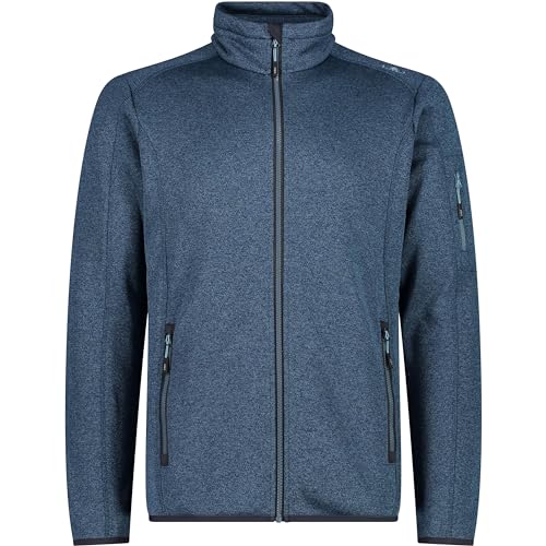 CMP Herren Strickjacke Knit-Tech Jacke, Bluesteel-Hydro, 54 von CMP