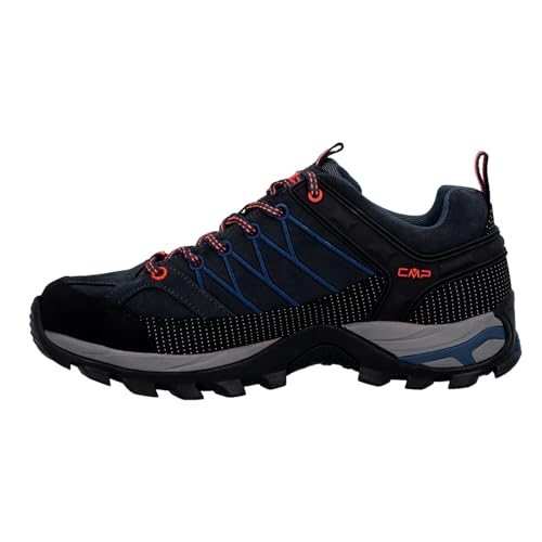 CMP Herren Trekking Schuhe Rigel Low 3Q13247 B.Blue-Flash Orange 40 von CMP