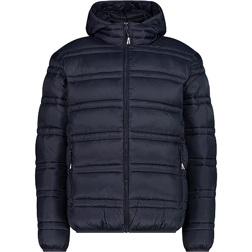 CMP - Herrenjacke mit Kapuze und Druckknöpfen, Schwarz Blau, 50 CMP - Herrenjacke mit Kapuze und Druckknöpfen, Schwarz Blau, 50 von CMP